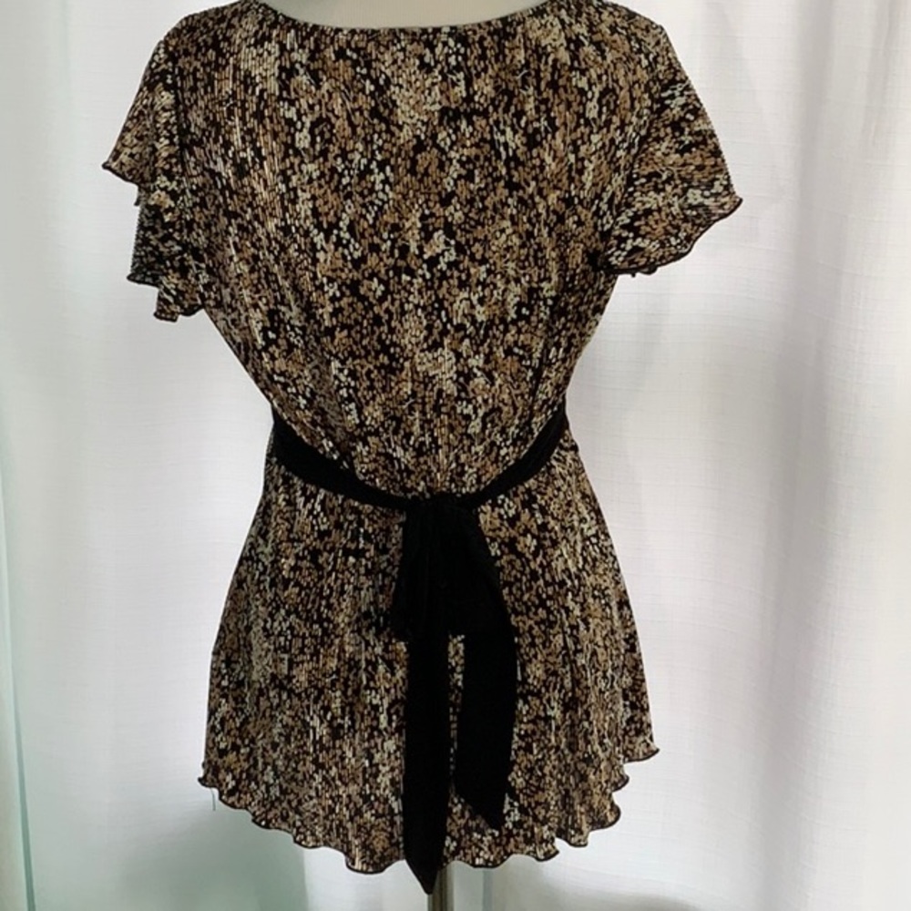 Tunic Top Brown Black Tan Dress Barn - Picture 3 of 6